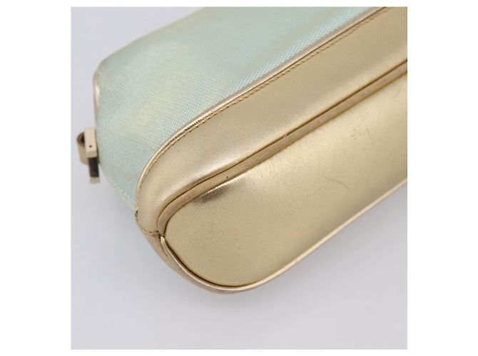 Pouch GUCCI Canvas Azzurro Oro 039 1133 Auth BA15361 Blu chiaro - vista 14