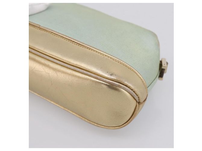 Pouch GUCCI Canvas Azzurro Oro 039 1133 Auth BA15361 Blu chiaro - vista 15