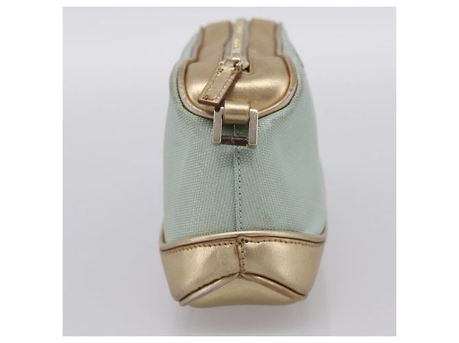 Pouch GUCCI Canvas Azzurro Oro 039 1133 Auth BA15361 Blu chiaro - vista 3