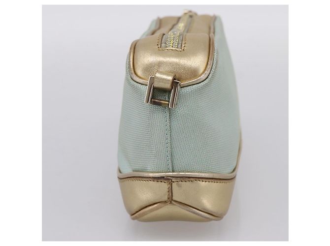 Pouch GUCCI Canvas Azzurro Oro 039 1133 Auth BA15361 Blu chiaro - vista 4