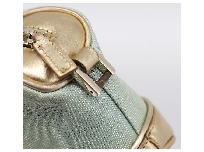 Pouch GUCCI Canvas Azzurro Oro 039 1133 Auth BA15361 Blu chiaro - vista 9