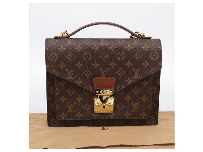 Bolsa de mão LOUIS VUITTON Monogram Monceau28 M51185 LV Auth 197638V Monograma - vista 12