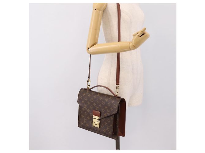 Bolsa de mão LOUIS VUITTON Monogram Monceau28 M51185 LV Auth 197638V Monograma - vista 27