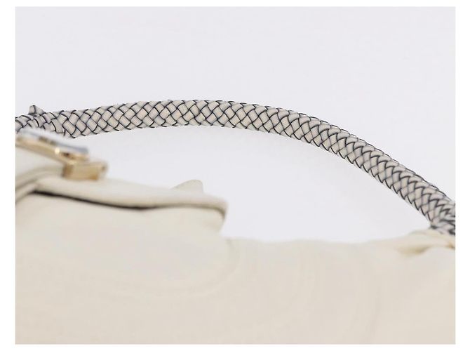 Borsa a tracolla FENDI Spy Bag in pelle bianca Auth 199204V Bianco - vista 14