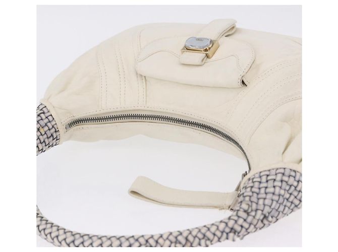 Borsa a tracolla FENDI Spy Bag in pelle bianca Auth 199204V Bianco - vista 6