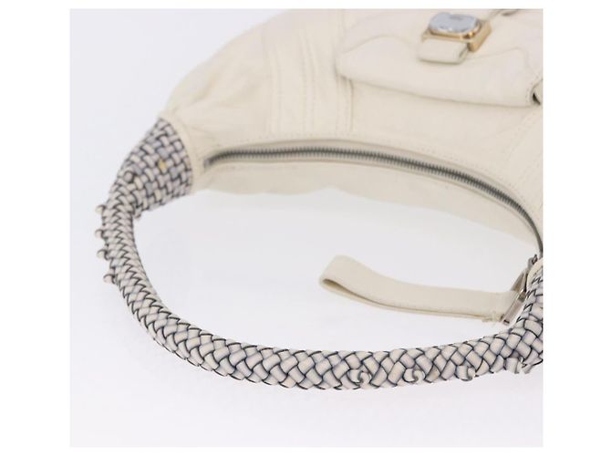 Borsa a tracolla FENDI Spy Bag in pelle bianca Auth 199204V Bianco - vista 7