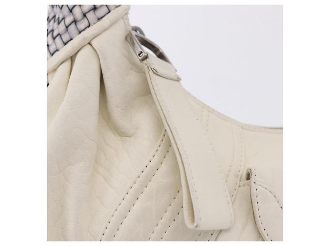 Borsa a tracolla FENDI Spy Bag in pelle bianca Auth 199204V Bianco - vista 8