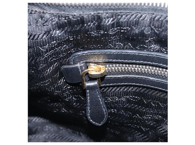 Borsa a tracolla PRADA Nylon Black Gold Auth yk20847V Nero D'oro - vista 23