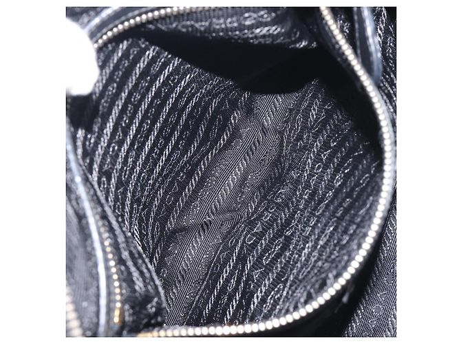 Borsa a tracolla PRADA Nylon Black Gold Auth yk20847V Nero D'oro - vista 24