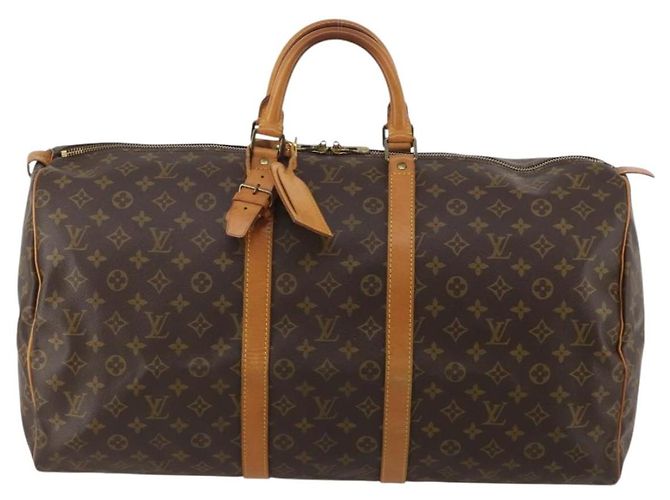 LOUIS VUITTON Monogram Keepall 55 Boston Bag M41424 LV Auth 195401 Monogramma - vista 13