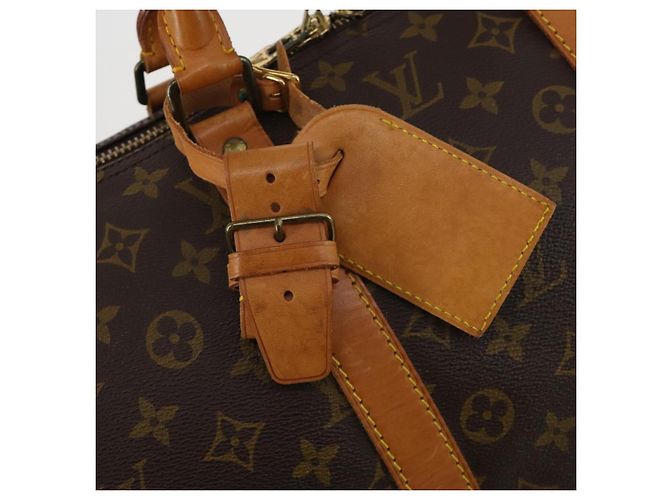 LOUIS VUITTON Monogram Keepall 55 Boston Bag M41424 LV Auth 195401 Monogramma - vista 19