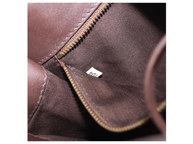 Borsa a mano Miu Miu in lana beige e oro Auth 199131V D'oro - vista 12