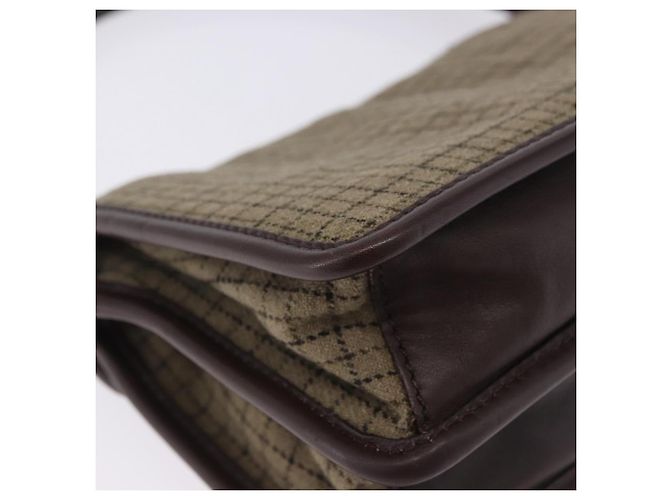 Borsa a mano Miu Miu in lana beige e oro Auth 199131V D'oro - vista 15
