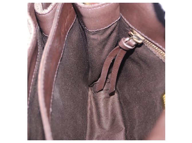 Borsa a mano Miu Miu in lana beige e oro Auth 199131V D'oro - vista 20
