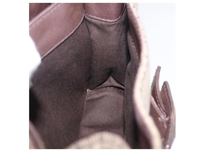Borsa a mano Miu Miu in lana beige e oro Auth 199131V D'oro - vista 22