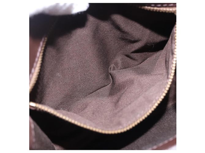 Borsa a mano Miu Miu in lana beige e oro Auth 199131V D'oro - vista 25