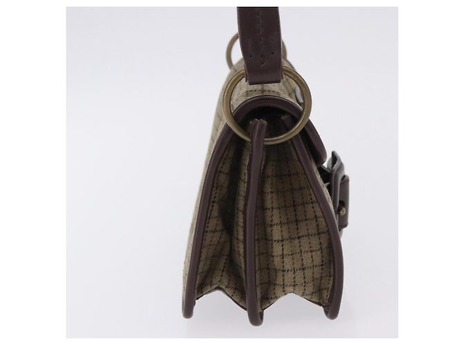 Borsa a mano Miu Miu in lana beige e oro Auth 199131V D'oro - vista 4