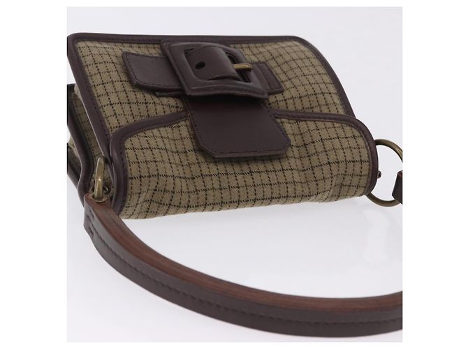 Borsa a mano Miu Miu in lana beige e oro Auth 199131V D'oro - vista 6