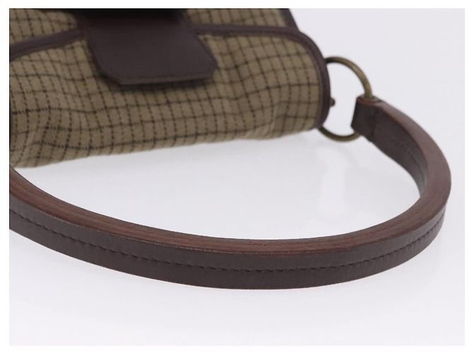 Borsa a mano Miu Miu in lana beige e oro Auth 199131V D'oro - vista 7