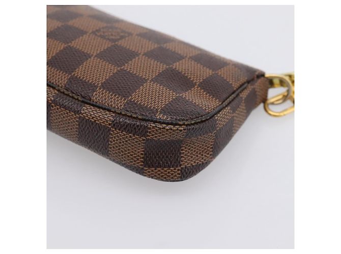 LOUIS VUITTON Damier Ebene T&B Mini Pochette Accessoires N58011 LV Auth 199155A - vista 16