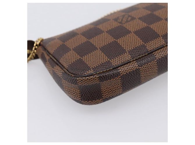 LOUIS VUITTON Damier Ebene T&B Mini Pochette Accessoires N58011 LV Auth 199155A - vista 17