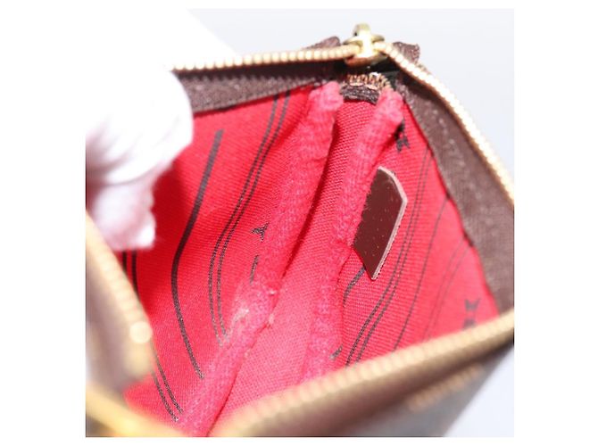 LOUIS VUITTON Damier Ebene T&B Mini Pochette Accessoires N58011 LV Auth 199155A - vista 19