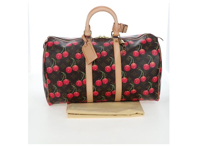LOUIS VUITTON Monogram Cherry Keepall 45 Boston Bag M95011 LV Auth am12388SM Monogramma - vista 12