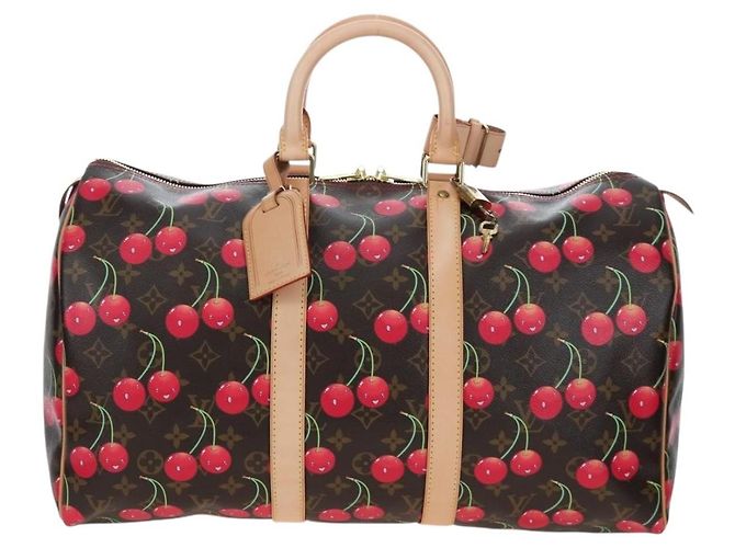 LOUIS VUITTON Monogram Cherry Keepall 45 Boston Bag M95011 LV Auth am12388SM Monogramma - vista 13