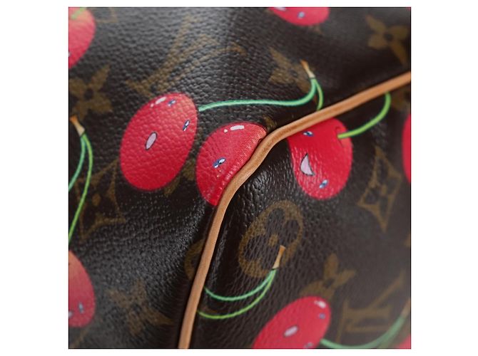 LOUIS VUITTON Monogram Cherry Keepall 45 Boston Bag M95011 LV Auth am12388SM Monogramma - vista 16
