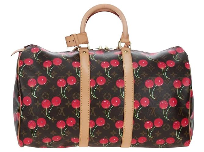 LOUIS VUITTON Monogram Cherry Keepall 45 Boston Bag M95011 LV Auth am12388SM Monogramma - vista 2