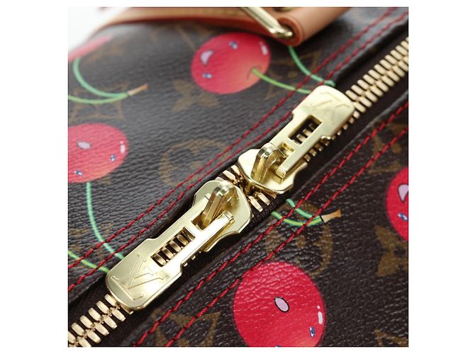 LOUIS VUITTON Monogram Cherry Keepall 45 Boston Bag M95011 LV Auth am12388SM Monogramma - vista 24