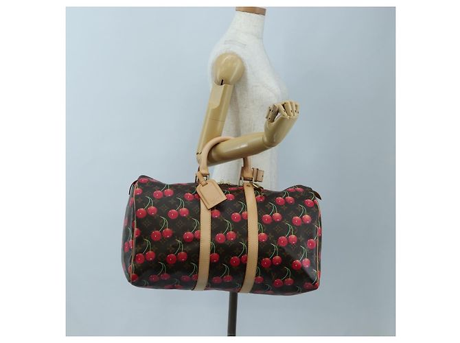 LOUIS VUITTON Monogram Cherry Keepall 45 Boston Bag M95011 LV Auth am12388SM Monogramma - vista 28