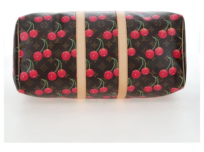LOUIS VUITTON Monogram Cherry Keepall 45 Boston Bag M95011 LV Auth am12388SM Monogramma - vista 5