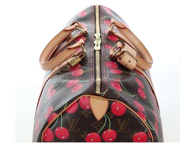 LOUIS VUITTON Monogram Cherry Keepall 45 Boston Bag M95011 LV Auth am12388SM Monogramma - vista 6