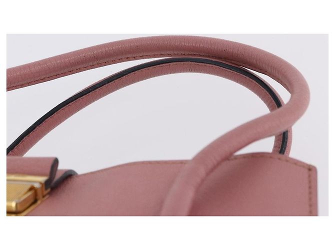 Borsa a mano Miu Miu in pelle 2way Rosa Oro Auth 198705A D'oro - vista 14