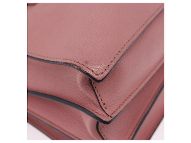 Borsa a mano Miu Miu in pelle 2way Rosa Oro Auth 198705A D'oro - vista 16