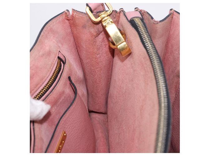 Borsa a mano Miu Miu in pelle 2way Rosa Oro Auth 198705A D'oro - vista 25