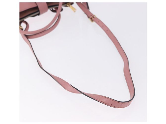 Borsa a mano Miu Miu in pelle 2way Rosa Oro Auth 198705A D'oro - vista 9