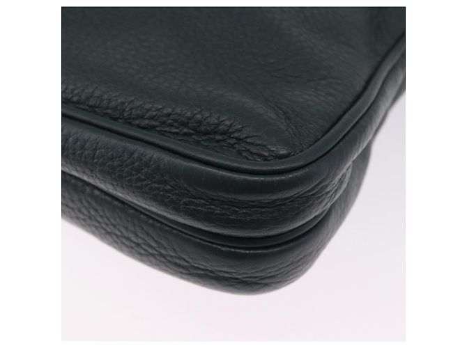 Borsa a tracolla PRADA in pelle verde argento Auth ka5888V - vista 14