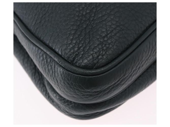 Borsa a tracolla PRADA in pelle verde argento Auth ka5888V - vista 15