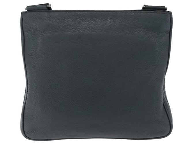 Borsa a tracolla PRADA in pelle verde argento Auth ka5888V - vista 2