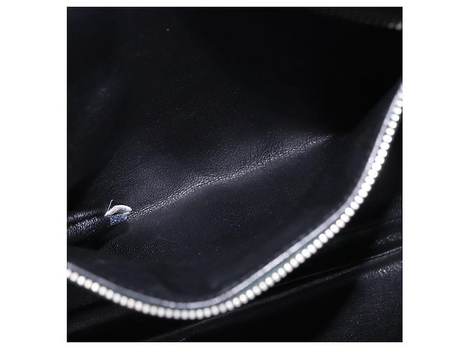 Borsa a tracolla PRADA in pelle verde argento Auth ka5888V - vista 22