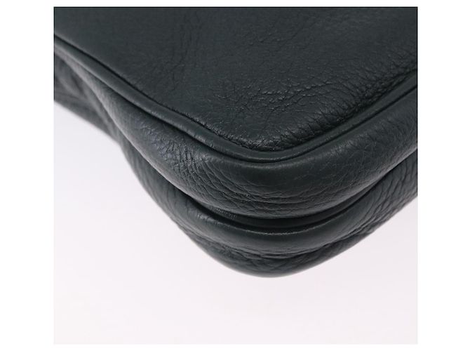 Borsa a tracolla PRADA in pelle verde argento Auth ka5888V - vista 9
