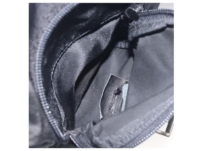 Bolso de hombro PRADA Nylon Black Silver BT0172 Auth am12240V Negro Plata - vista 26