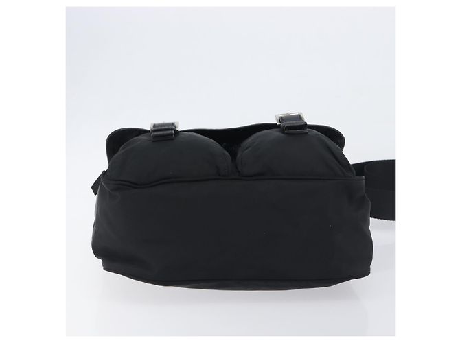 Bolso de hombro PRADA Nylon Black Silver BT0172 Auth am12240V Negro Plata - vista 5
