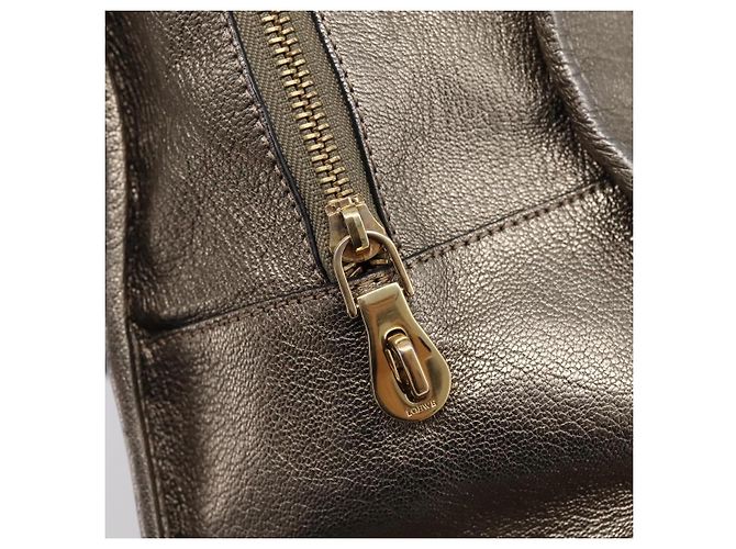 Borsa a mano LOEWE Amazona 36 in pelle Oro Argento Auth 200941 D'oro - vista 18