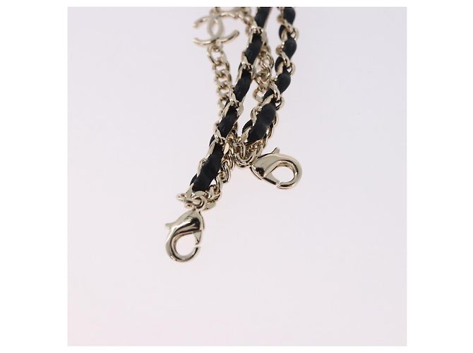CHANEL COCO Mark Chain rechteckige Sonnenbrille aus Kunststoff CC Auth SW2687SAM Schwarz - Ansicht 22