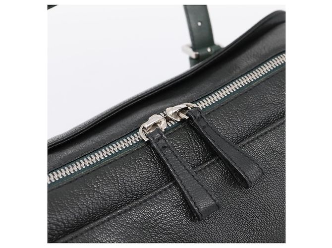 Borsa a mano LOEWE in pelle verde argento Auth yk20838V - vista 17