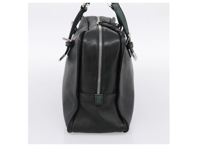 Borsa a mano LOEWE in pelle verde argento Auth yk20838V - vista 3