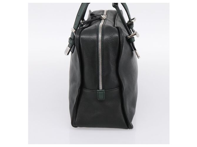 Borsa a mano LOEWE in pelle verde argento Auth yk20838V - vista 4